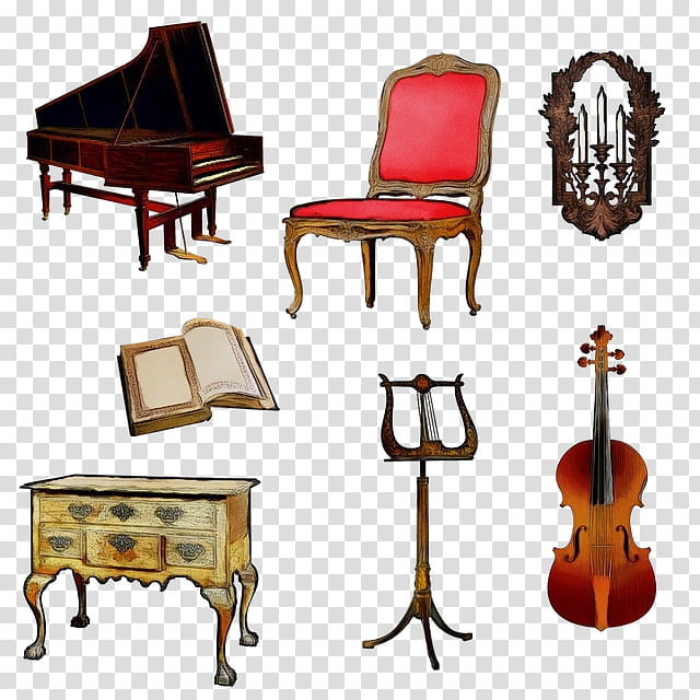 fortepiano furniture music piano musical instrument, Watercolor, Paint, Wet Ink, Technology, Musician, Chair, Musical Instrument Accessory transparent background PNG clipart