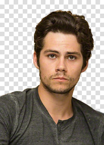 Dylan O Brien, man wearing gray Henley shirt transparent background PNG clipart