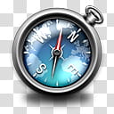 Browsers Compass Icon UD, BrowserCompass-Safari-Aqua, silver compass transparent background PNG clipart