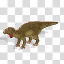 Spore creature Maiasaura male, brown dinosaur transparent background PNG clipart