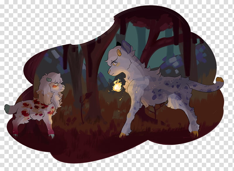 Nightmare Graves, two gray dogs cartoon character transparent background PNG clipart