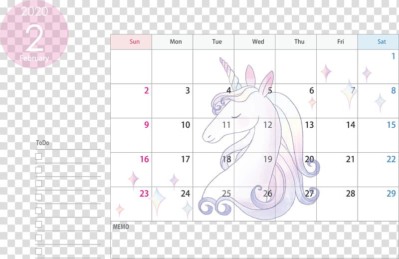 February 2020 Calendar February 2020 Printable Calendar 2020 Calendar, Text, Line, Pink, Paper transparent background PNG clipart