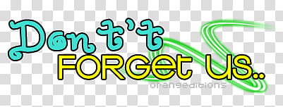 Textos, don't forget us text overlay transparent background PNG clipart