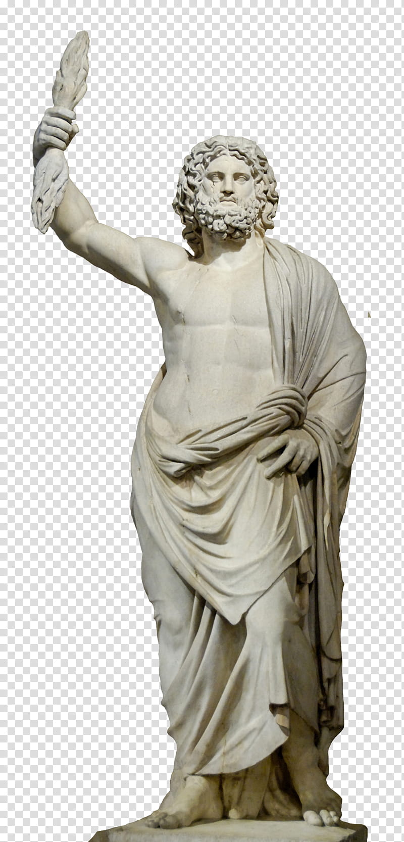 Statue Zeus , gray man statue transparent background PNG clipart
