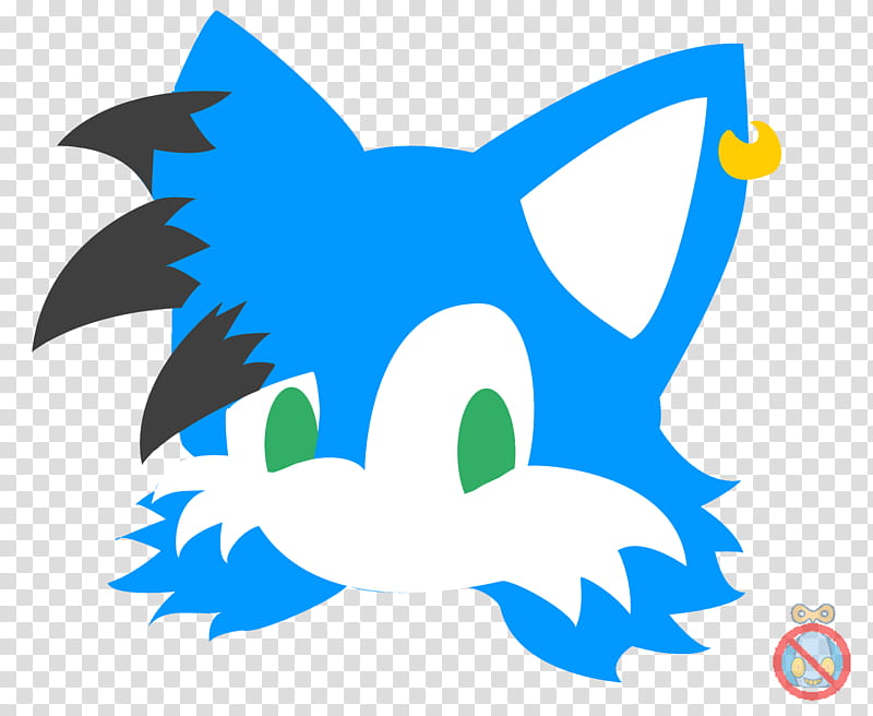 CM Echo Sonic Logo, blue and white fox head illustration transparent background PNG clipart