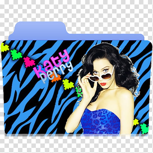 NEW Folder of singers, Katy Perry wearing blue top transparent background PNG clipart