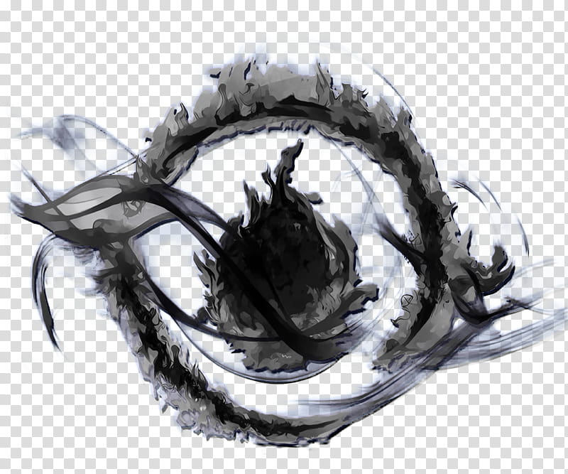 Black Dauntless Logo Small, black flame illustration transparent background PNG clipart