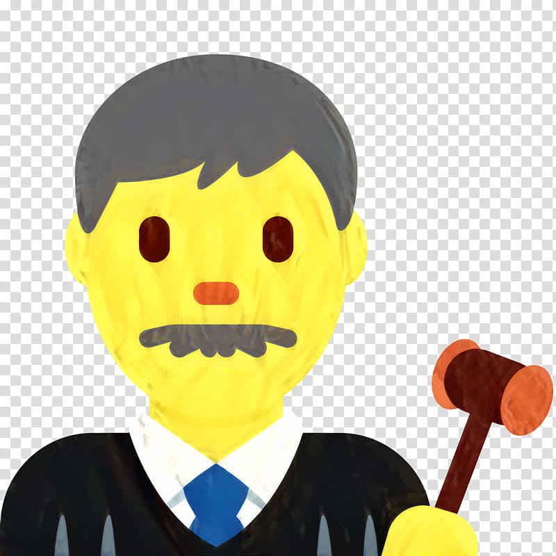 Smiley Emoji, Judge, Human Skin Color, Profession, Gavel, Magistrate, Justice, Lawyer transparent background PNG clipart