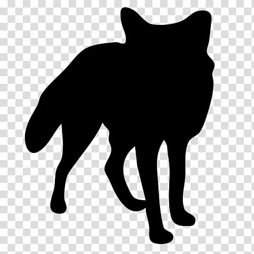 Cat Silhouette, Fox, Drawing, RED Fox, Contour Drawing, Line Art, Black, White transparent background PNG clipart