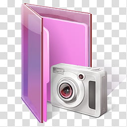 Vista Style RTM Pink Icon, Camera Folder transparent background PNG clipart