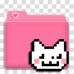 Folders Nyan Cat, pink and white cat filename extension art transparent background PNG clipart