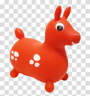 , red and white donkey hopper illustration transparent background PNG clipart thumbnail