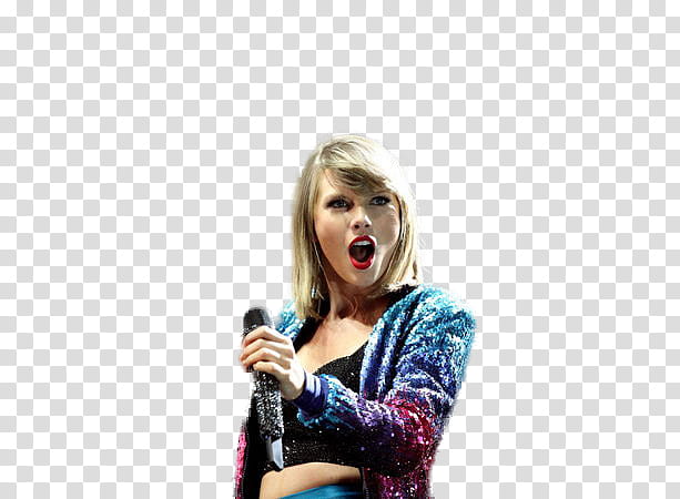 Taylor Swift, Taylor Swift holding microphone transparent background PNG clipart