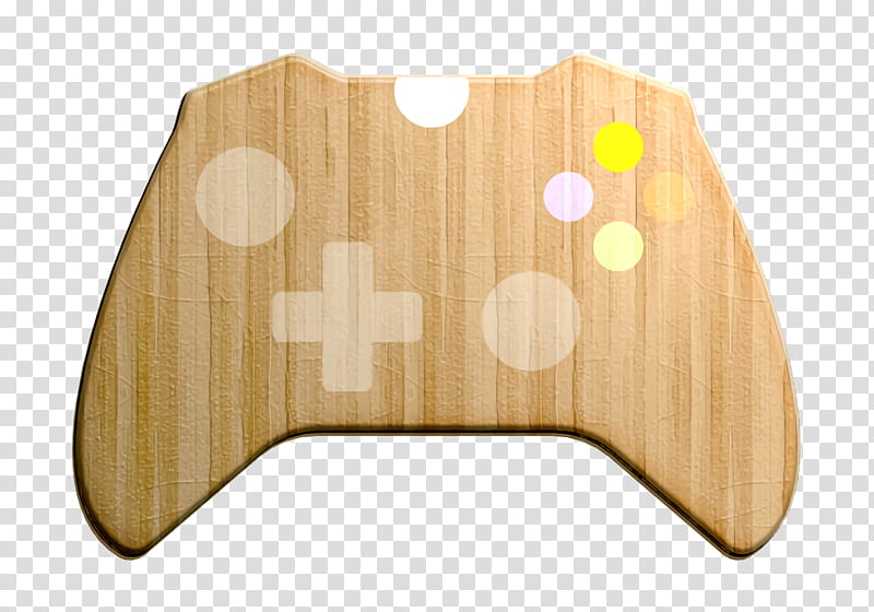 Game controller icon Technology Elements icon Gamepad icon, Wood, Beige, Table transparent background PNG clipart