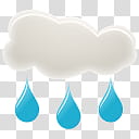 Beautiful Weather Icon Set, rain  transparent background PNG clipart