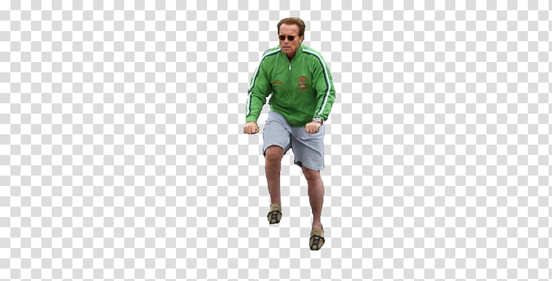 Arnold Schwarzenegger and his invisible bike transparent background PNG clipart