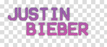 TEXTO JUSTIN BIEBER  transparent background PNG clipart