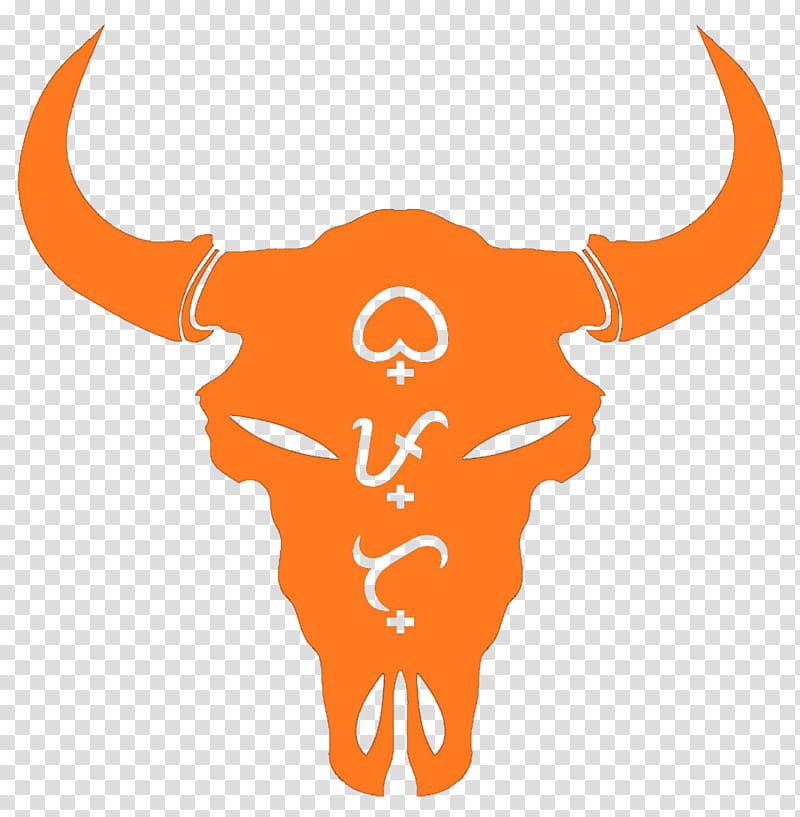 Skull Logo, Texas Longhorn, Texas Longhorns Football, Character, Animal, Ncaa Division I Football Bowl Subdivision, Bovine, Orange transparent background PNG clipart