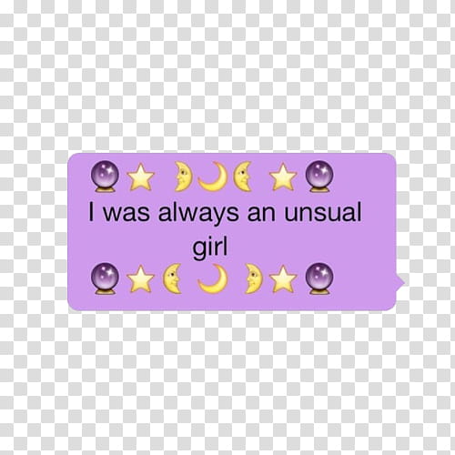Purple aesthetic , i was always an unsual girl art transparent background PNG clipart