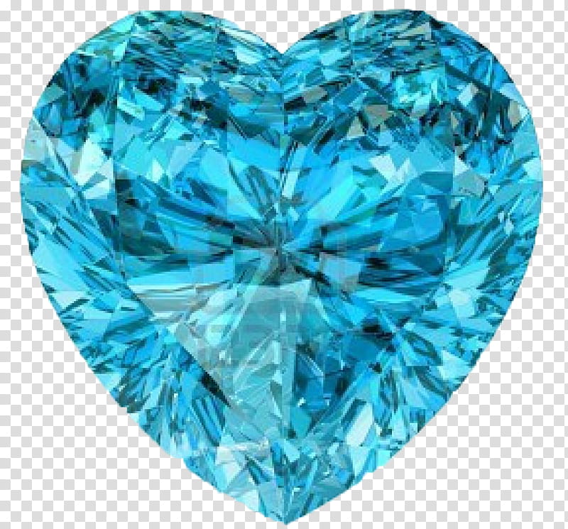 Gemstones, blue heart-shaped gemstone transparent background PNG clipart
