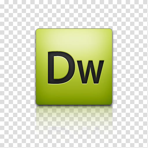 Adobe CS mini icon set, dramweaver, square green box transparent background PNG clipart