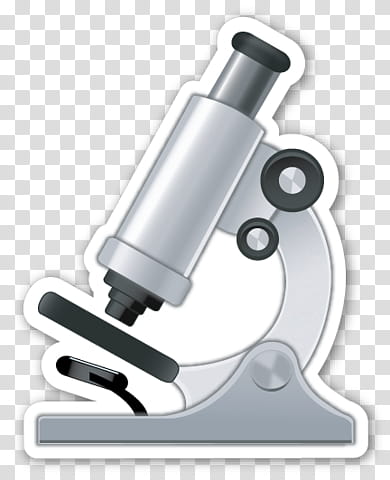 EMOJI STICKER , silver microscope illustration transparent background PNG clipart