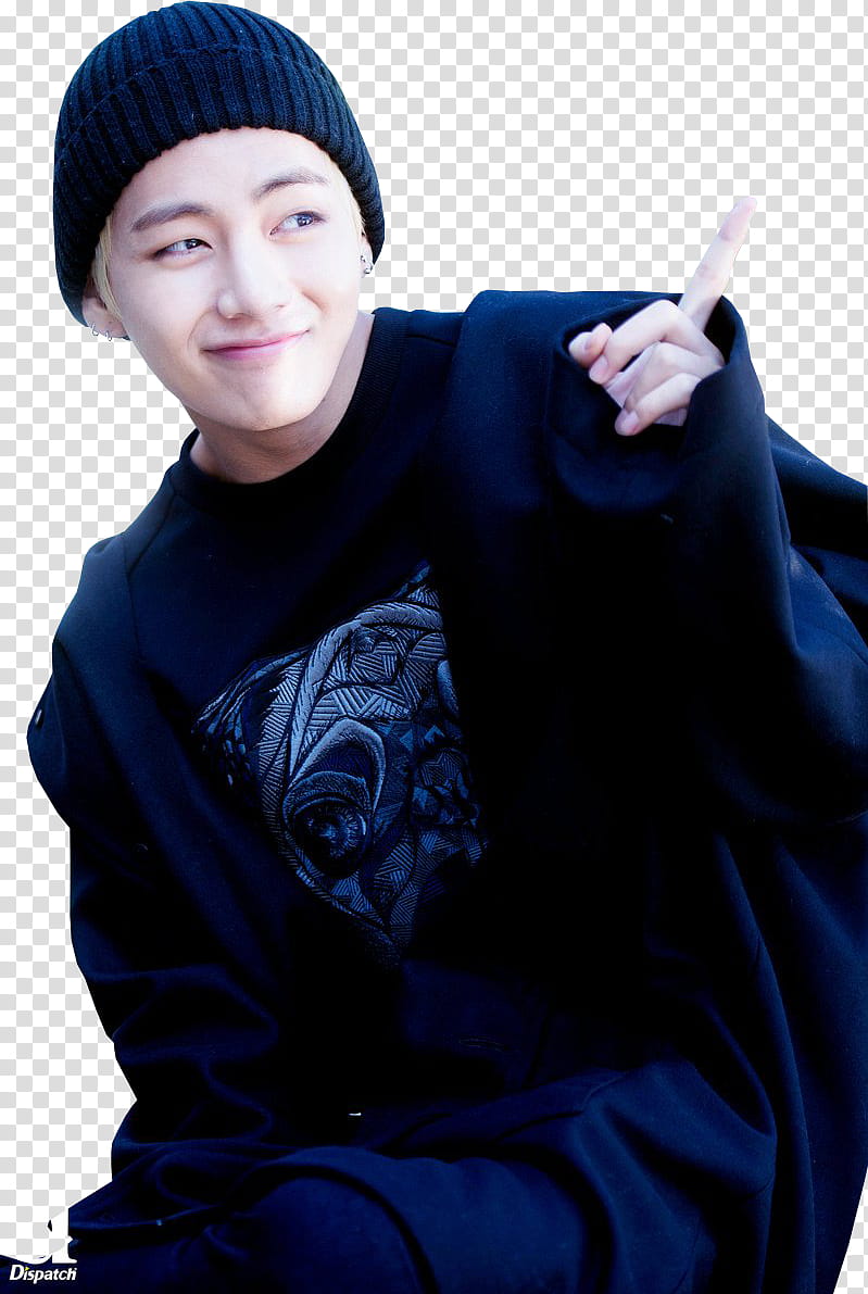 Taehyung BTS, BTS V wearing black jacket transparent background PNG clipart