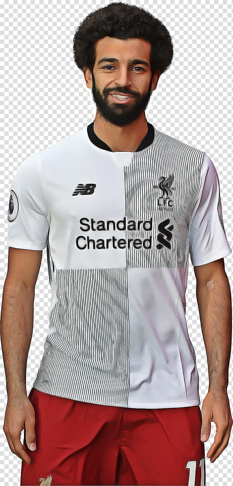 Mohamed Salah, Liverpool Fc, Premier League, Football, Egypt National Football Team, As Roma, Mohamed Aboutrika, Tshirt transparent background PNG clipart