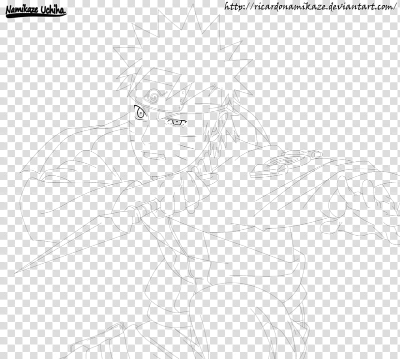 Naruto Calendario  (Lineart)., white and black sketch illustration transparent background PNG clipart