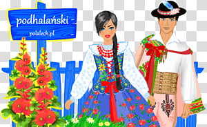 Flower Design Folk Costumes Of Podhale Poland Gorals National