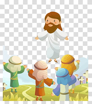 Jesus Christ talking to children painting, Bible Child Jesus Teaching ...