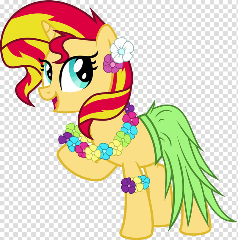 Hula Sunset, orange and red My Little Pony transparent background PNG clipart
