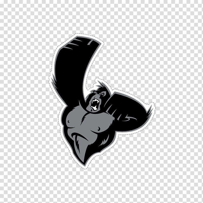 Mascot Logo, Metal Detectors, Rhinoceros, Gorilla, Lettering transparent background PNG clipart