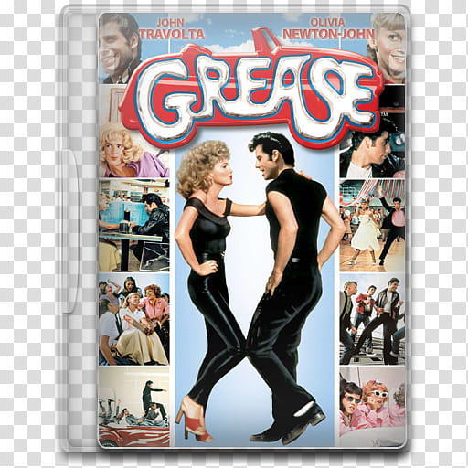 Movie Icon , Grease, Grease DVD case transparent background PNG clipart