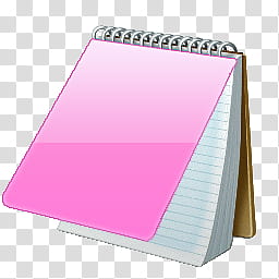 NotePad Icons, notepad pink transparent background PNG clipart