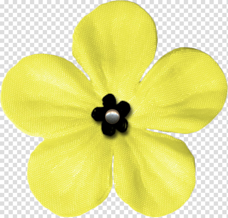 Summer s, yellow and black petaled fabric flower transparent background PNG clipart