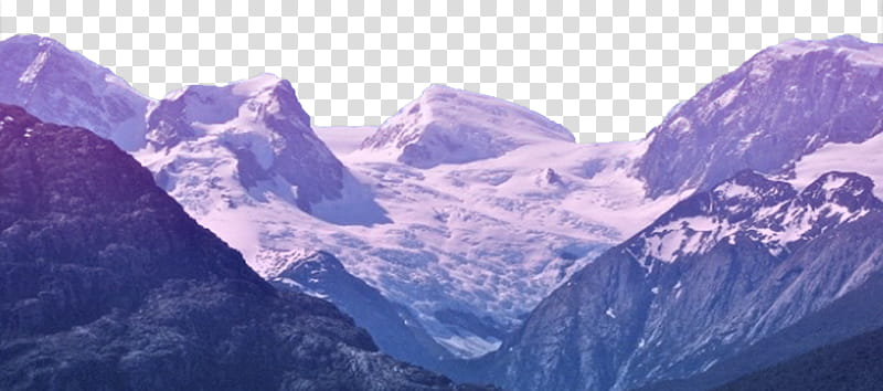 Purple aesthetic , black and white mountains under blue sky during daytime transparent background PNG clipart