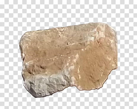 Rock , brown and white stone fragment transparent background PNG clipart