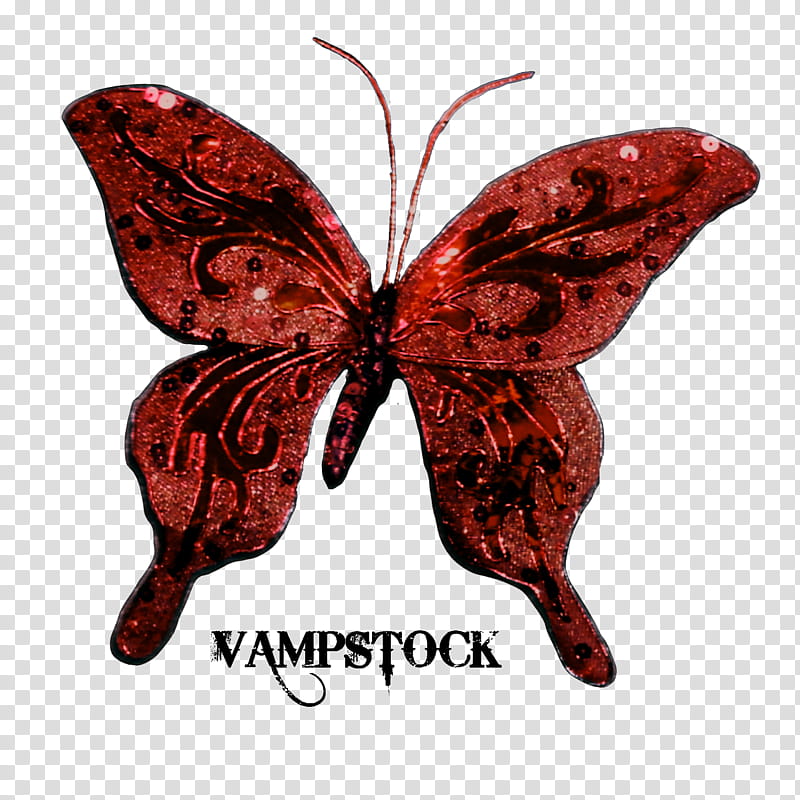 Glitter Butterfly Vamp, red and black butterfly transparent background PNG clipart