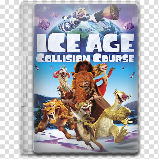 Movie Icon Mega , Ice Age, Collision Course, Ice Age Collision Course DVD case transparent background PNG clipart