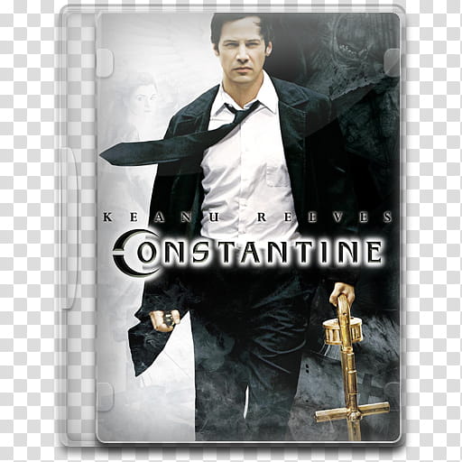 Movie Icon Mega , Constantine, Constantine DVD case transparent background PNG clipart
