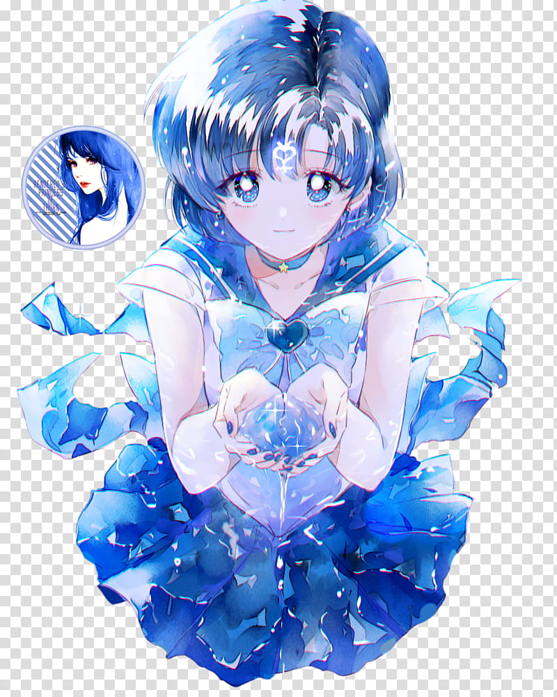 Sailor Mercury Render, Sailor Bios illustration transparent background PNG clipart