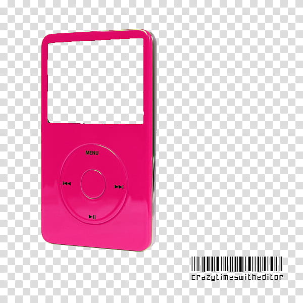 pink MP player transparent background PNG clipart