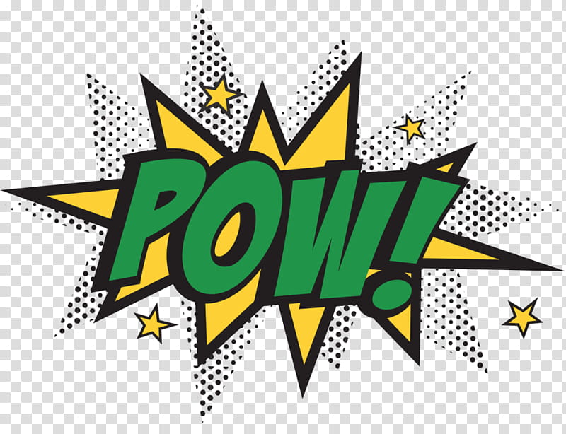 Comic Text, Pow text icon graphic transparent background PNG clipart