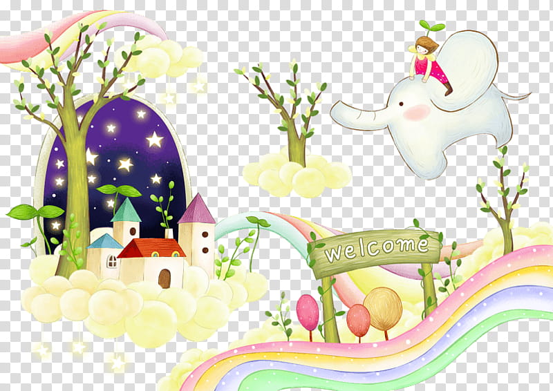 Easter, Cartoon, Drawing, Dream, Flower, Easter
, Grass transparent background PNG clipart