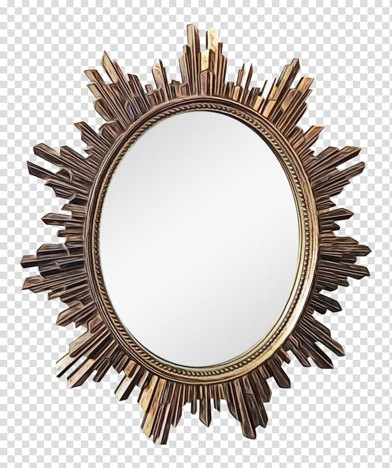 Circle Design, Mirror, Frames, Furniture, Sunburst, Fireplace Mantel, Desk, Brass transparent background PNG clipart