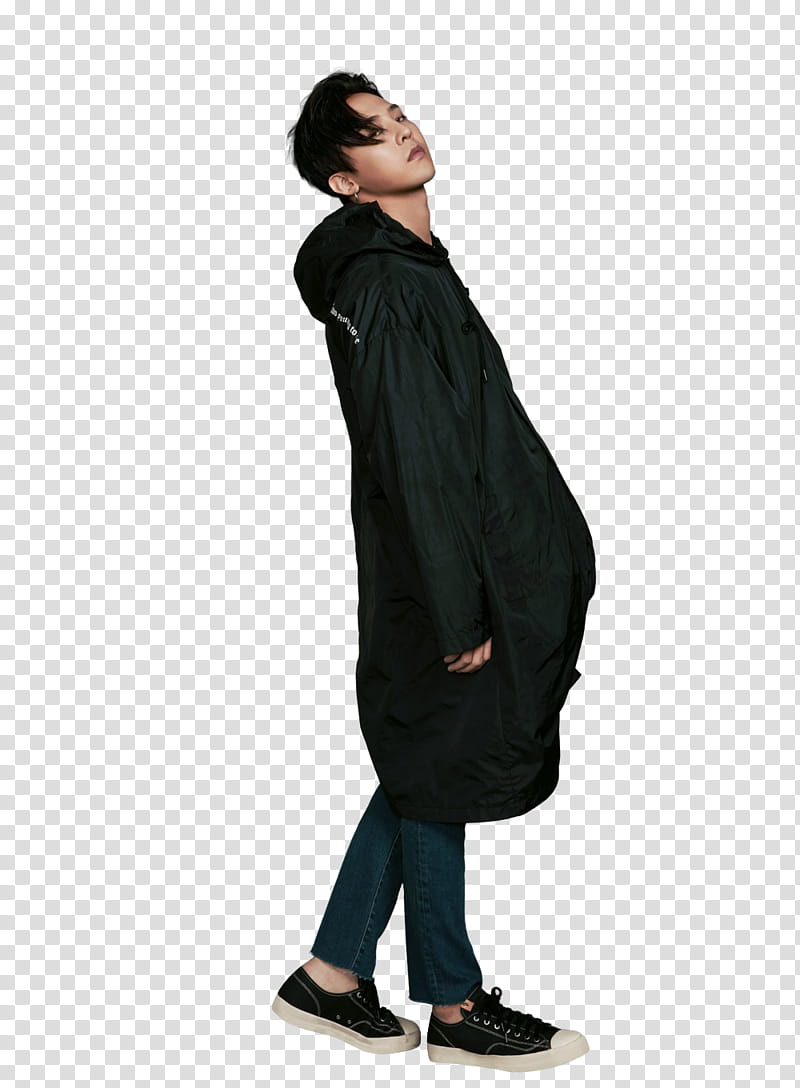 GDragon P, man standing and looking sideways transparent background PNG clipart