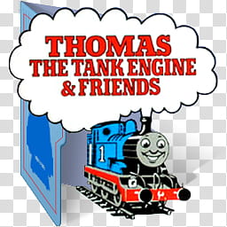 Thomas and Friends Folder Icon Sets CV Eng Jap , Thomas & friends (Color Ver) (Folder Icon) (Eng) V transparent background PNG clipart