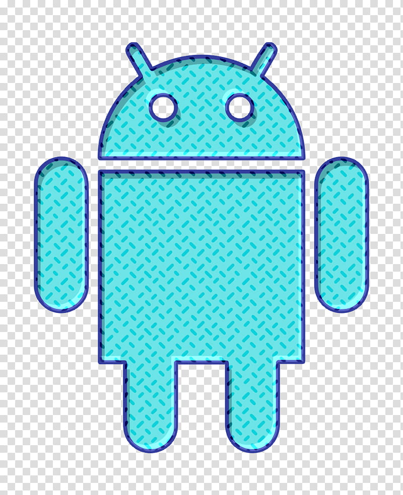 android icon droid icon hovytech icon, Lollipop Icon, Phone Icon, Samsung Icon, System Icon, Turquoise, Azure, Line transparent background PNG clipart