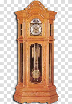 brown pendulum clock transparent background PNG clipart